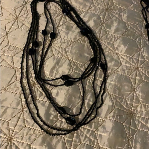 3 strands of black beads - Picture 2 of 3